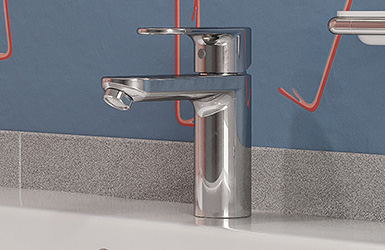 Inspired Design SOLACE basin mixer 110mm chrome